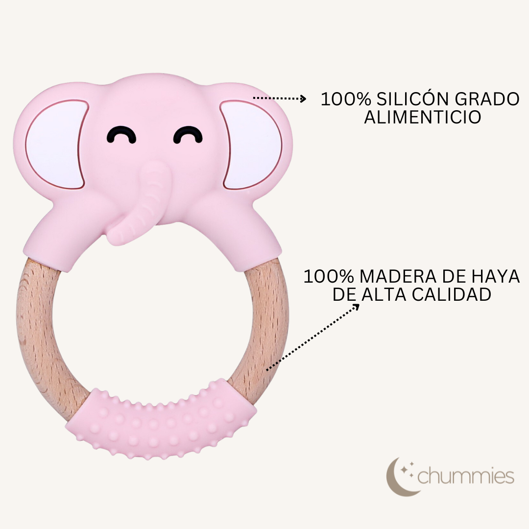 Dona de Elefante - Mordedera de Silicon & Madera de Haya