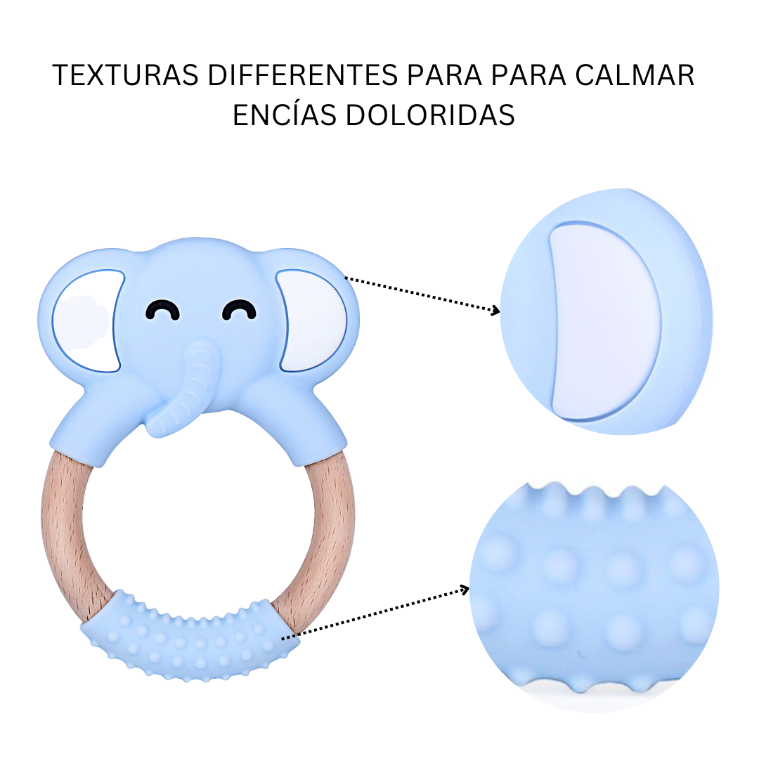 Dona de Elefante - Mordedera de Silicon & Madera de Haya