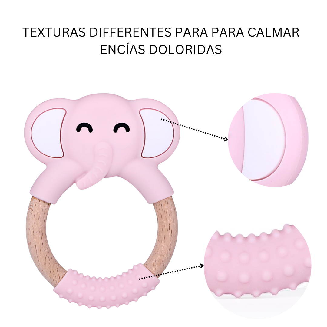 Dona de Elefante - Mordedera de Silicon & Madera de Haya